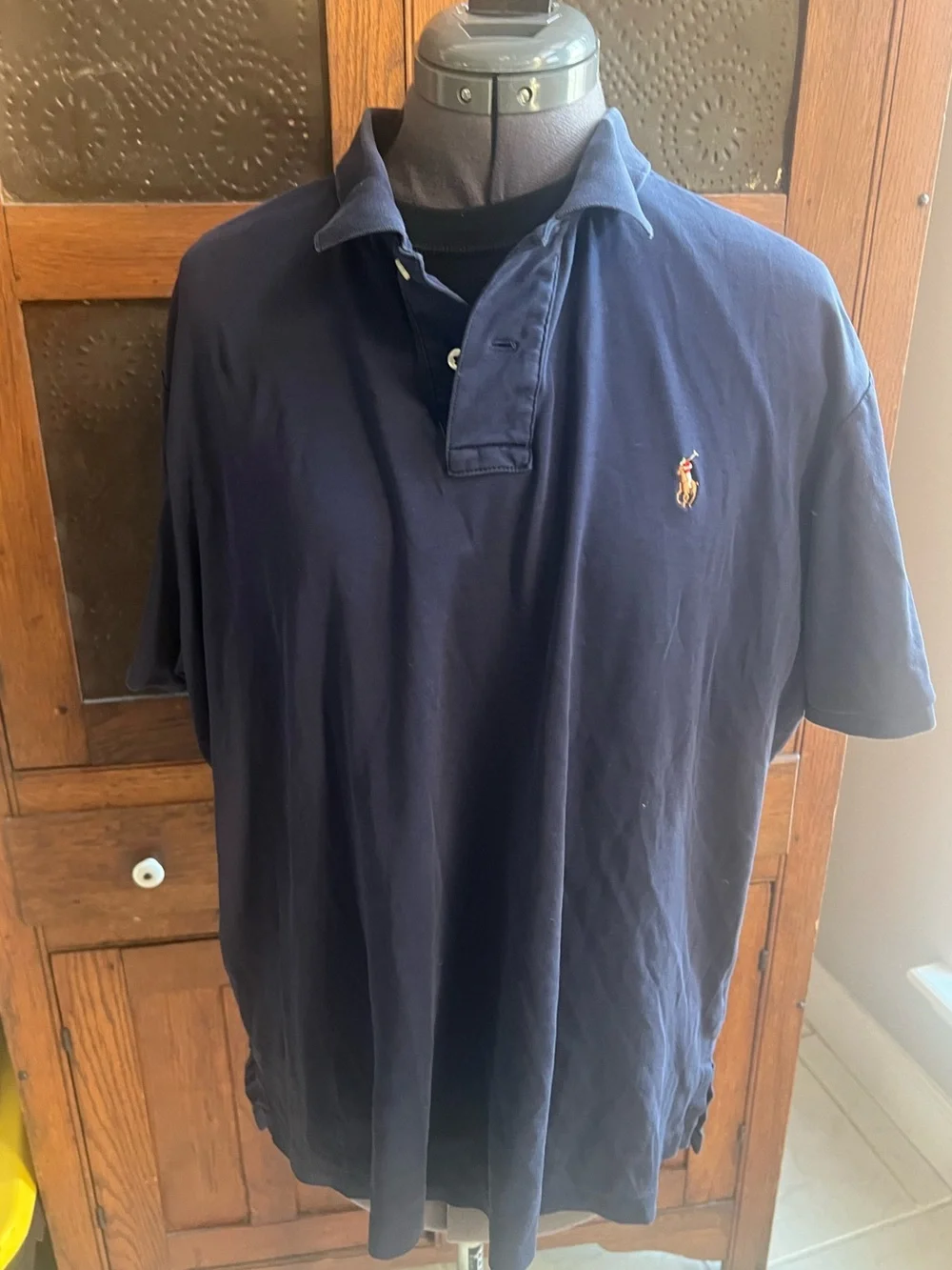Polo by Ralph Lauren Men’s Navy Short-Sleeve Polo Shirt size XL